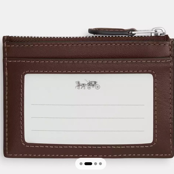 🌸 COACH MINI ID SKINNY IN SIGNATURE JACQUARD CARD CASE NWT🌸 - Picture 2 of 3